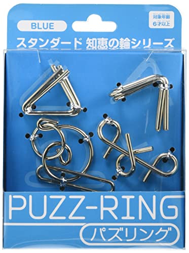 HANAYAMA Circle of Wisdom Puzzle Ring 30x110x120mm Set of 5 types Iron Puzzle_1