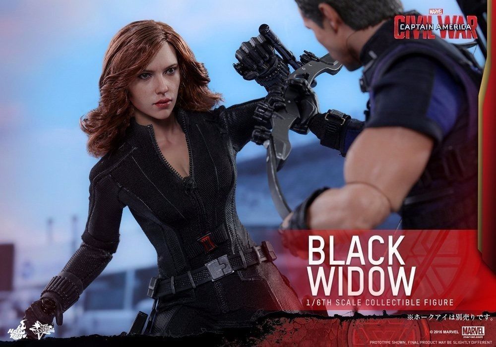 Movie Masterpiece CIVIL WAR Captain America BLACK WIDOW 1/6 Figure Hot Toys NEW_6