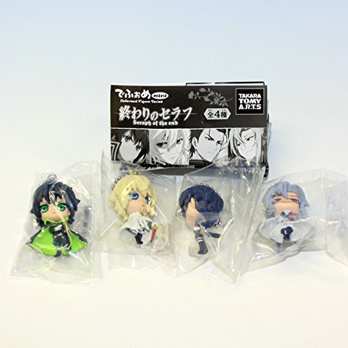 Defome mini the end of the Seraph Keychain Mascot Set of 4 Gashapon toys NEW_2