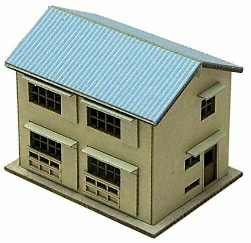 Advance Z Scale Two-storied House (Blue Roof) (Unassembled Kit) NEW from Japan_1