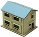 Advance Z Scale Two-storied House (Blue Roof) (Unassembled Kit) NEW from Japan_1