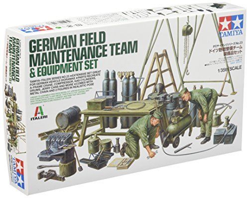 TAMIYA 1/35 Germany Field Maintenance Team / Equipment Set Model Kit NEW_1