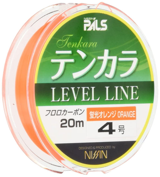 Nissin tenkara Level Line Orange #4 16lb 20m fluorocarbon Made in Japan NEW_1
