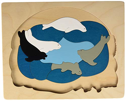 George Luck Double puzzle Arctic for Kids 34 pieces (20 x 20 x 1.3 cm) ‎E6521_2
