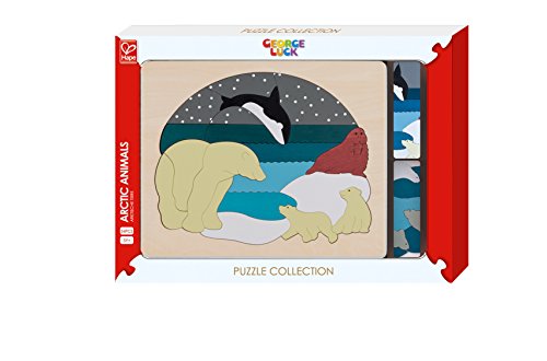 George Luck Double puzzle Arctic for Kids 34 pieces (20 x 20 x 1.3 cm) ‎E6521_3