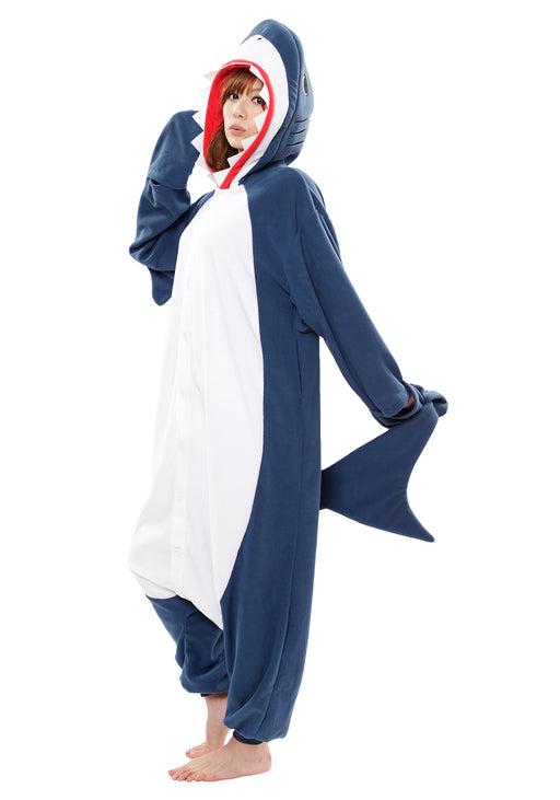 SAZAC Fleece Costumes Shark One Size Unisex Adult KG-2845 Polyester 165-175cm_2