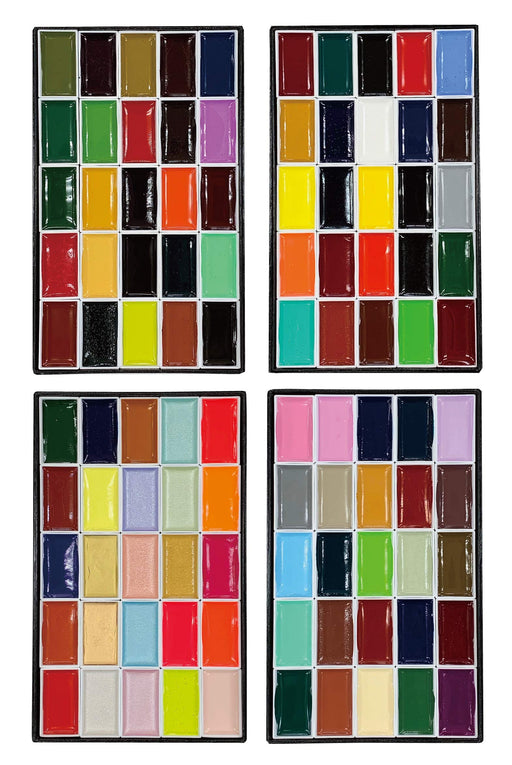 Kissho Gansai Japanese Watercolor Pigment Painting 100 Colors (25 x 4) Box NEW_1