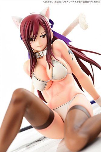 Orca Toys Fairy Tail Erza Scarlet White Cat Gravure_Style Figure from Japan_4