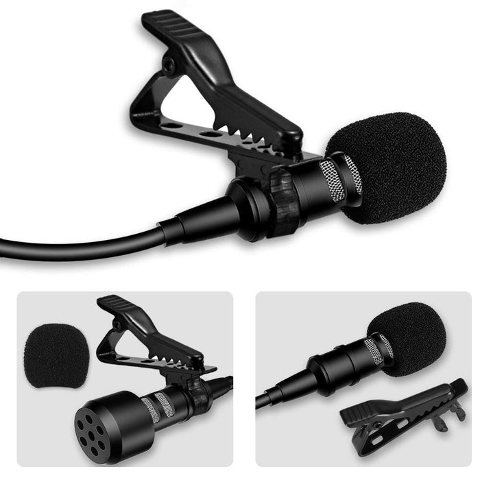 AGPTEK Z02 Clip Pin Mini Microphone 3.5mm Jack with storage bag Battery Powered_2