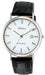 CITIZEN Q&Q D020-301 Watch Analog Waterproof Date Leather Belt Men's White NEW_1