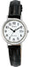 Citizen Q & Q Wrist Watch Date Indicator Leather Belt Black D023-304 Women's NEW_1