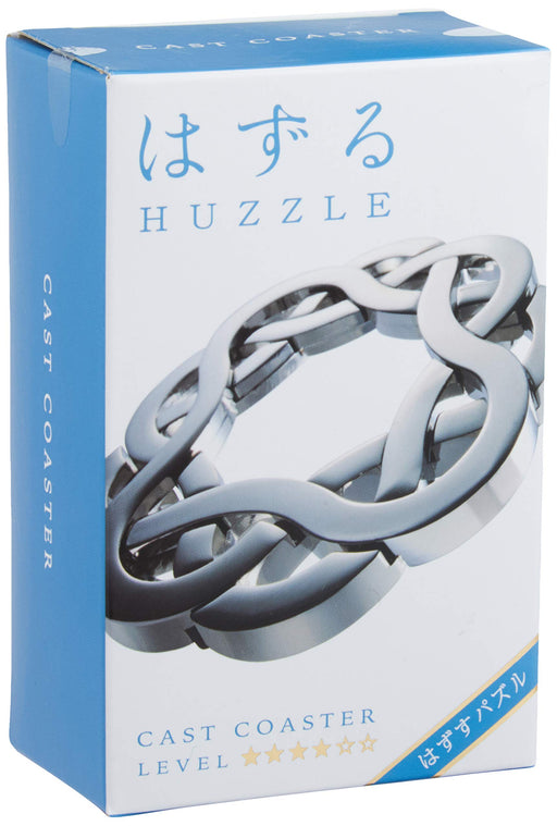 Hanayama Huzzle CAST COASTER Puzzle Difficulty Level: 4 Metal Remove Puzzle NEW_1