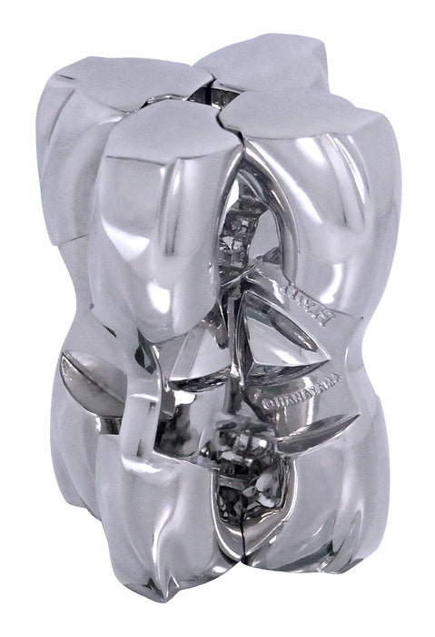 HANAYAMA Hazuru Cast H & H [Difficulty level 5] 7.8x12.6x4.5cm Metal Puzzle NEW_1