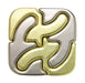 Hanayama Huzzle Puzzle Cast SQUARE [difficulty level 5] NEW from Japan_1