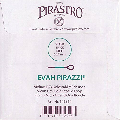 EVAH PIRAZZI Violin String Set (E-ray: Gold Steel 0.27 Loop End) NEW from Japan_4