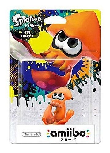 Nintendo amiibo Inkling Squid (Ika) Orange Splatoon 3DS Wii U Accessories NEW_2