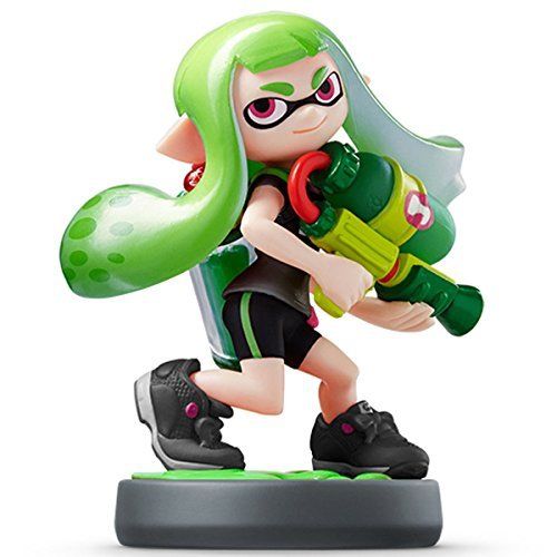Nintendo amiibo Inkling Girl Lime Green Splatoon 3DS Wii U Accessories NEW Japan_1