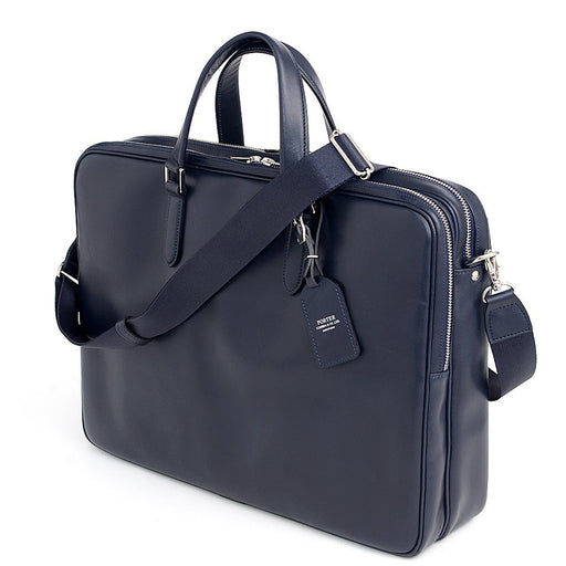 Yoshida Bag PORTER SORT 2WAY BRIEF CASE 116-03272 Navy Made in Japan Leather NEW_1