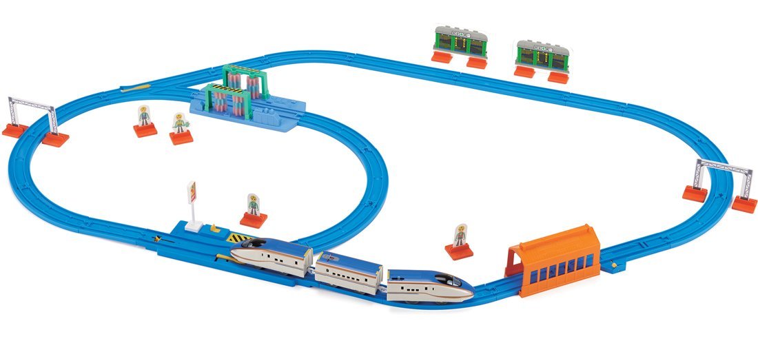 Takara Tomy Plarail Base rail connected to the turntable Plastic Rail Set NEW_3