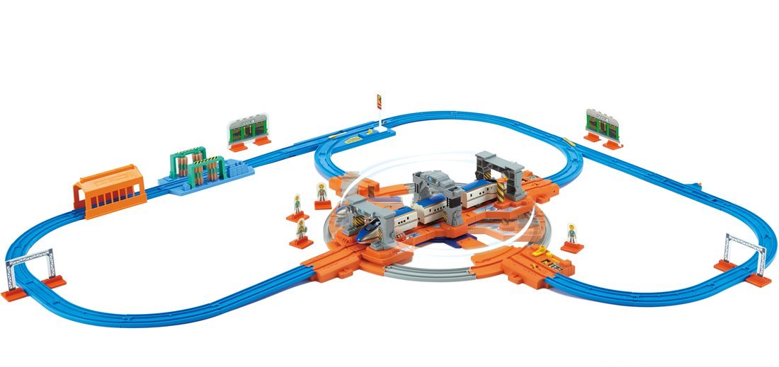 Takara Tomy Plarail Base rail connected to the turntable Plastic Rail Set NEW_4