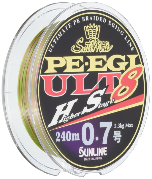 SUNLINE Salty Mate Egi ULT HS8 PE Line 240m #0.6 4.5kg Multicolor Fishing Line_1