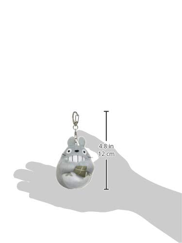 My Neighbor Totoro large Totoro fluffy Keychain laugh stuffed 8cm NEW from Japan_3