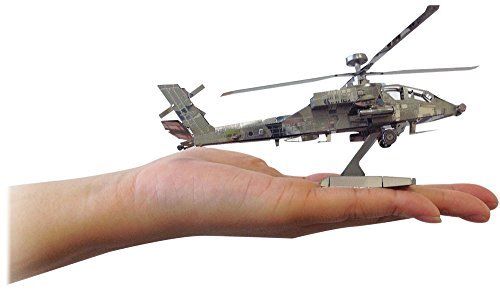 Tenyo Metallic Nano Puzzle JGSDF AH-64D Apache Longbow Model Kit NEW from Japan_6