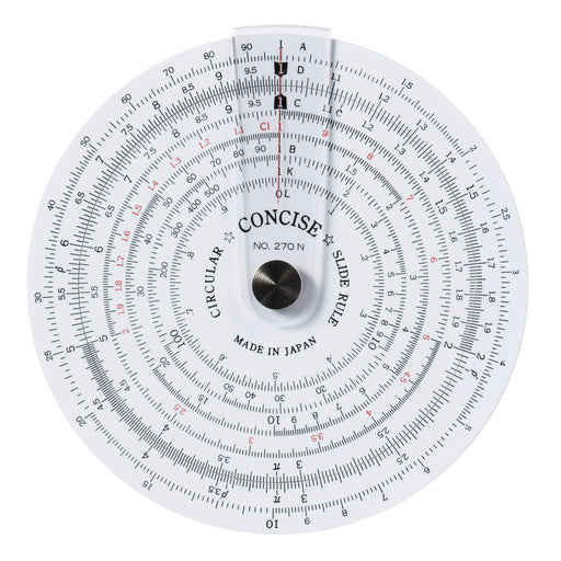 Concise Ruler Circular Slide Rule No. 270N 100812 Made IN JAPAN 100mm NEW_1