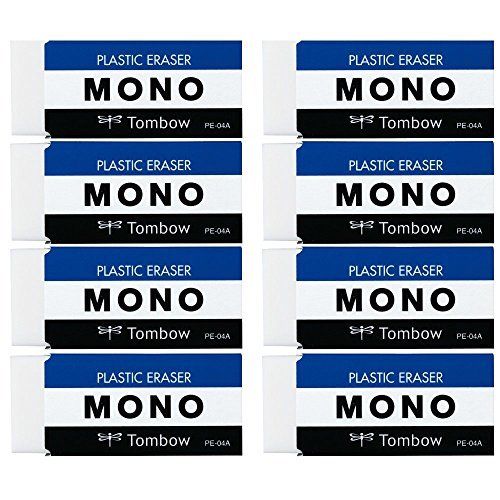 Tombow pencil eraser MONO mono PE 04 8 pieces JCA-811 AZ NEW from Japan_1
