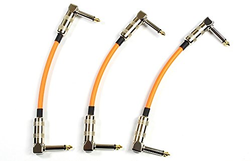 CANARE GS-6 Orange 15cm L-L type patch cable 3 pcs set ‎PA-233 Made in Japan NEW_1