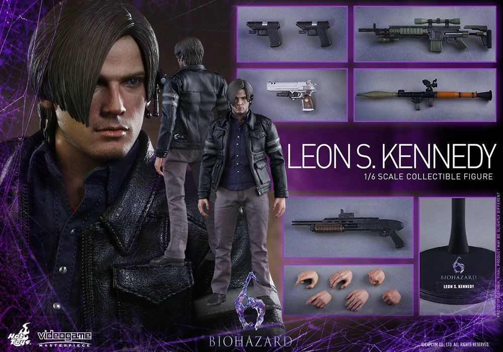 Video Game Masterpiece Resident Evil 6 LEON S. KENNEDY 1/6 Figure Hot Toys NEW_6