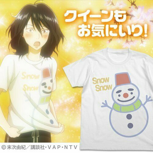 Cospa Chihayafuru Shinobu snow round T-shirt White size XL NEW from Japan_2
