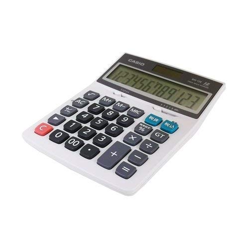 Casio calculator DH-12E-N White Gray Solar & Battery Powered 12-digit NEW_1