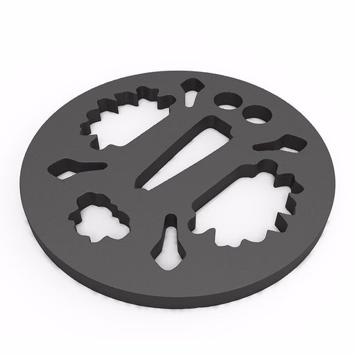 Kotobukiya Tsuwamono no Zen Japanese Sword-guard (Tsuba) Coaster IEYASU TOKUGAWA_2