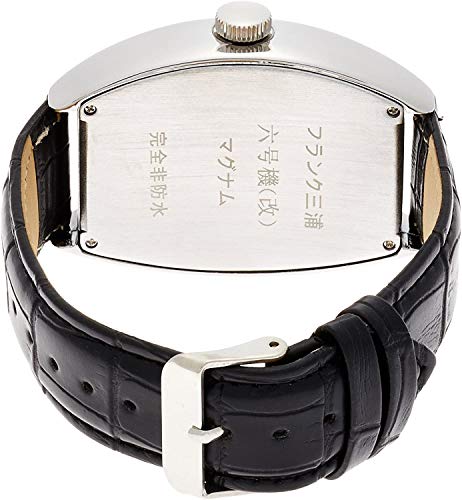 [Frank Miura] Watch No.6 Magnum Leather Belt White FM06K-W Men's Alloy Case NEW_3