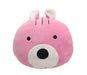 Shinada Global Plush Doll Fuwatoro Fluffy Chipmunk Face Cushion Pink BSFF-0300_1