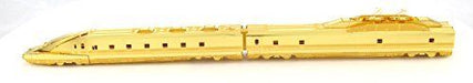 Tenyo Metallic Nano Puzzle Gold Series Class 923 Dr.YELLOW Model Kit NEW_7