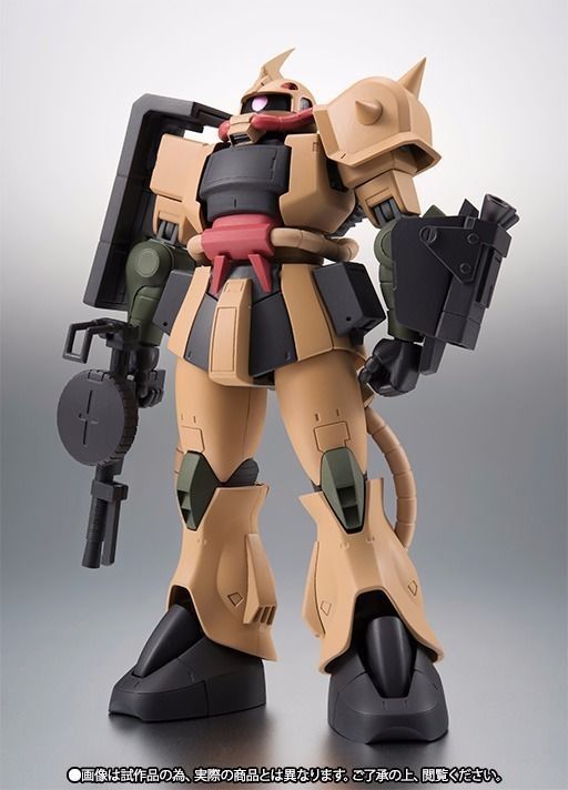 ROBOT SPRITS SIDE MS MS-06D ZAKU DESERT TYPE Ver A.N.I.M.E. Figure BANDAI NEW_1