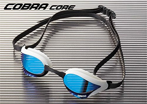 Arena FINA approval cushion mirror goggles AGL-240M BUSW / COBRA CORE NEW_3