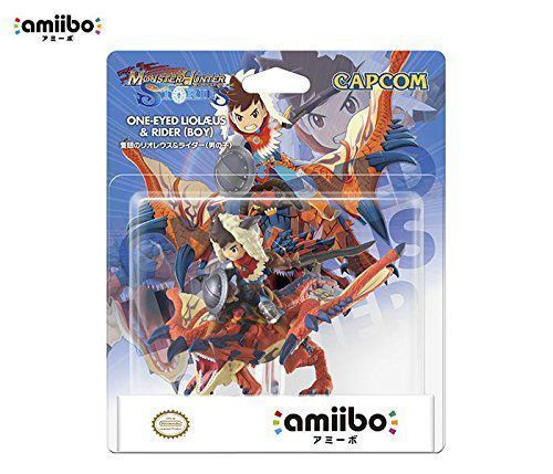 Nintendo amiibo Monster Hunter Stories ONE-EYED RATHALOS & RIDER BOY 3DS Wii NEW_4