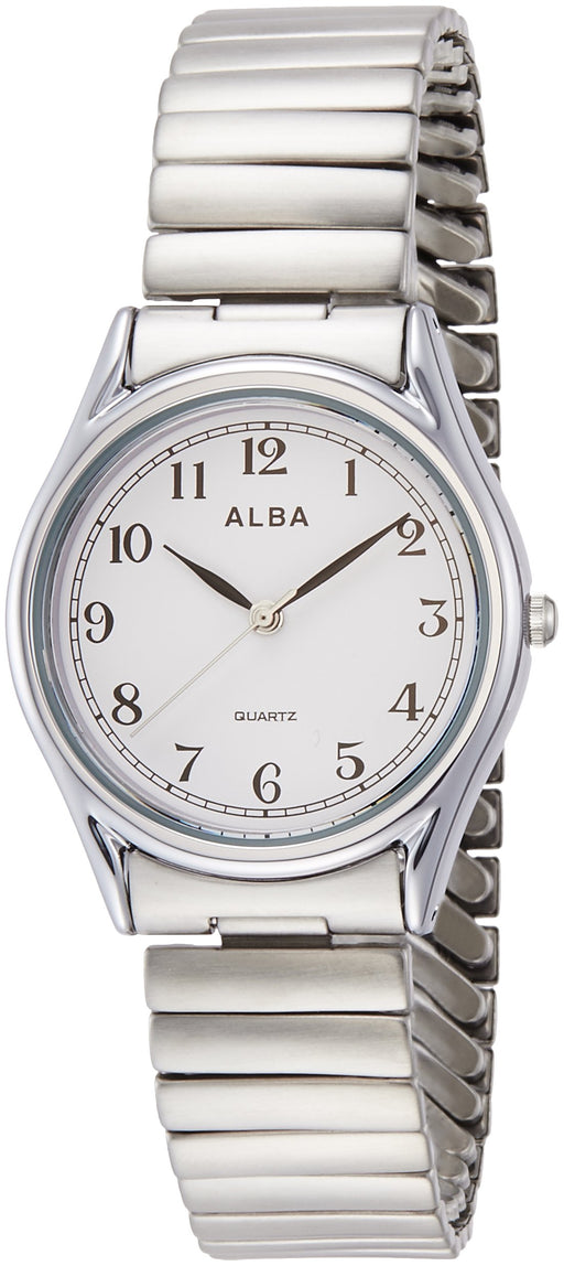 SEIKO ALBA AQGK439 Men's Watch Stainless Steel Silver Band Brass Case NEW_1