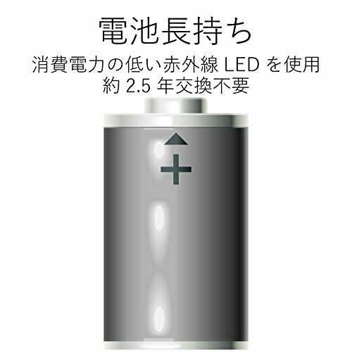 ELECOM wireless mouse 3 button power-saving white M-IR07DRWH NEW from Japan_2