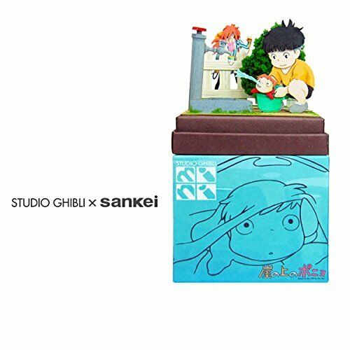 Ponyo on the cliff Studio Ghibli mini sosuke&Ponyo&Fujimoto papercraft MP07-38_10