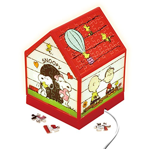 BEVERLY 208-Piece Jigsaw Puzzle Peanuts Puzzle Light Snoopy House w/USB Cable_1
