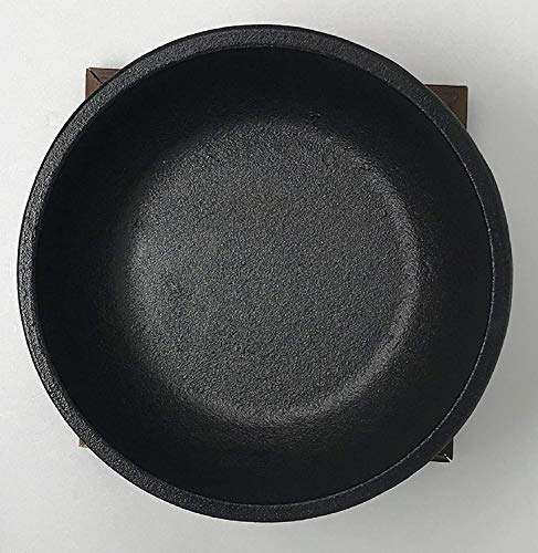 Ishigaki industry iron castings bibimbap pot 18cm 3977 with Handle for 1person_3