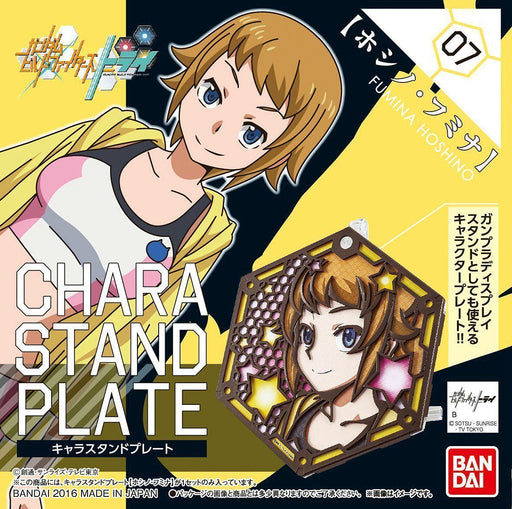 Character Stand Plate 07 FUMINA HOSHINO Gundam Build Fighters Tri BANDAI NEW F/S_1