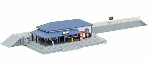 Rokuhan Z gauge S047-1 station building set blue NEW from Japan_1