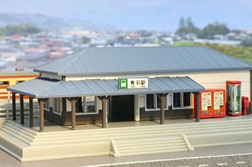 Rokuhan Z gauge S047-1 station building set blue NEW from Japan_4