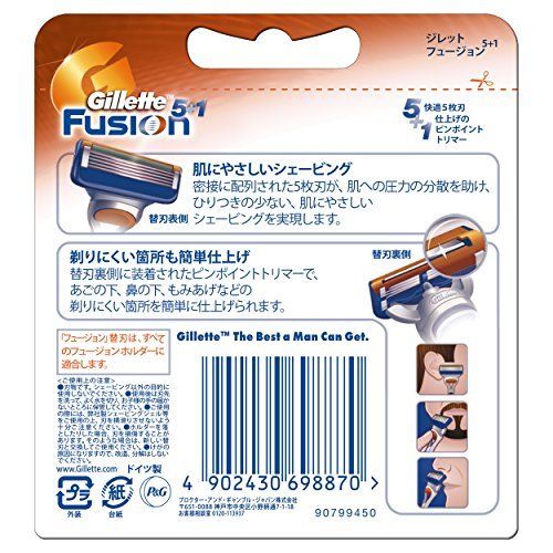 Gillette Fusion 5 Additions 1 Manual shaving blade 4 coats NEW from Japan_2
