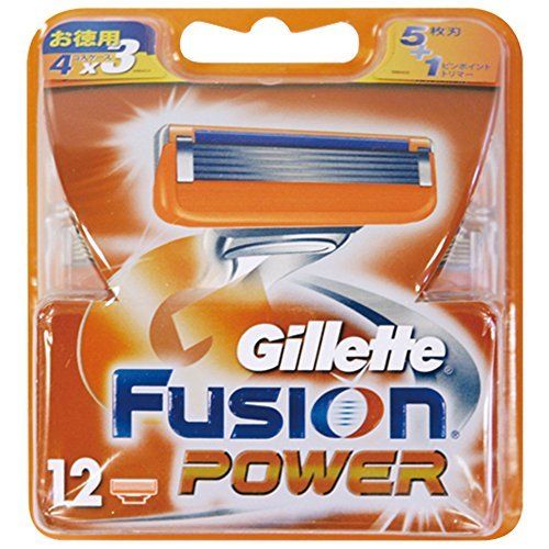 Gillette shaving fusion 5 plus 1 power change blade 12 pieces NEW from Japan_1